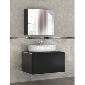 210 ARMONİ Antrasit PVC Banyo Dolabı