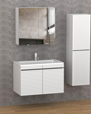 221 FEZA Beyaz PVC Banyo Dolabı