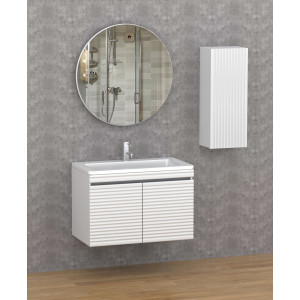 222 SARMAŞIK Beyaz PVC Banyo Dolabı
