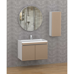 222 SARMAŞIK Cappuccino PVC Banyo Dolabı
